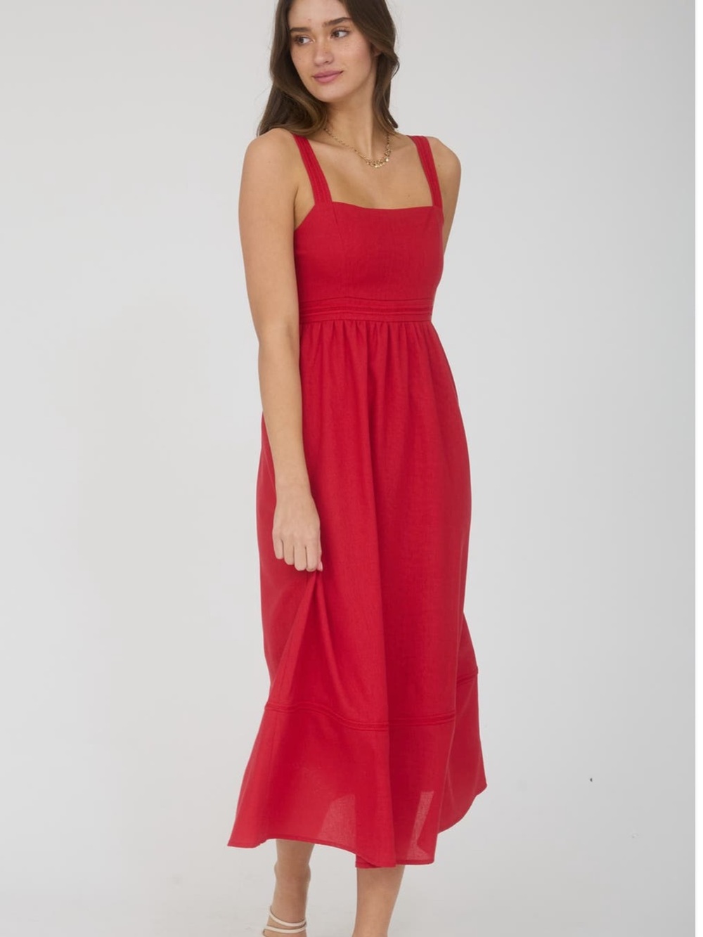 NWOT Red Blu Pepper Midi Dress S